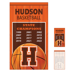 3' x 5' championship banner single sided straight cut