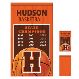 3' x 5' Championship Banner Single Sided with Backliner Straight Cut