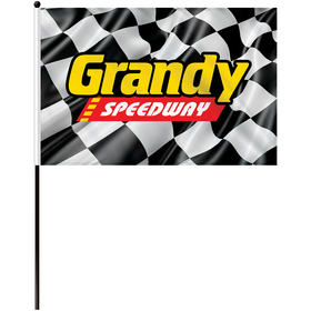 12" x 18" Single Reverse Polyester Stick Flags