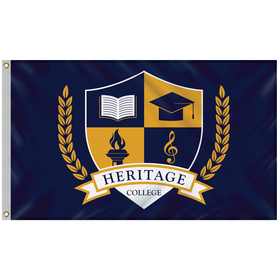 3' x 5' digitally printed single reverse spun polyester flag