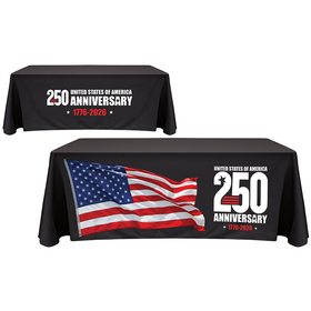 6' customized throw style table cover
