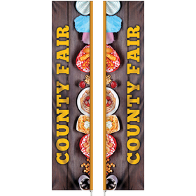 3' x 15' Custom Double Sided Square Feather Flag