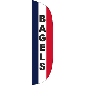 3' x 12' message flutter flag - bagels