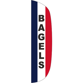 3' x 15' message flutter flag - bagels