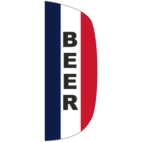 3' x 8' message flutter flag - beer