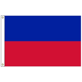 haiti 3' x 5' outdoor nylon flag w/ heading & grommets