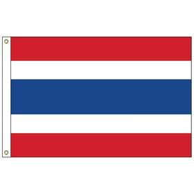 thailand 3' x 5' outdoor nylon flag w/ heading & grommets