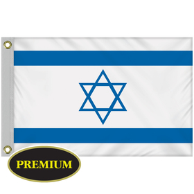 israel 2' x 3' outdoor knit polyester flag with heading and grommets