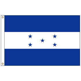 honduras 2' x 3' outdoor nylon flag with heading and grommets