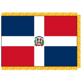 dominican republic w/ seal 3' x 5' indoor nylon flag