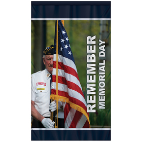 36" x 60" premium gonfalon straight cut