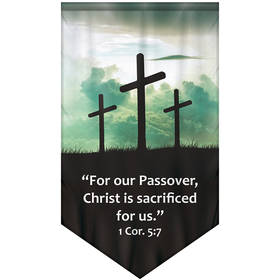 36" x 60" premium gonfalon v-cut