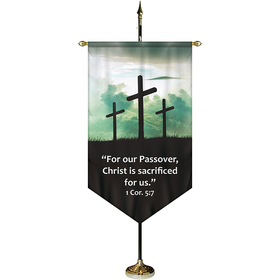 36" x 60" Premium Gonfalon 7' Kit / V-Cut