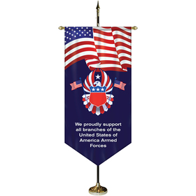 36" x 72" Premium Gonfalon 8' Kit / V-Cut