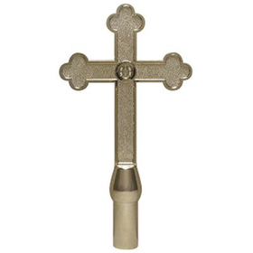 10″ church cross plastic flagpole ornament