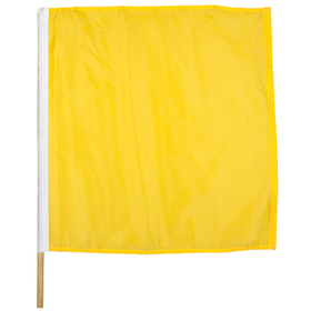 30" x 30" caution polyester motorcycle racing flag