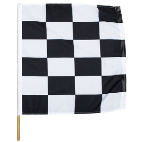 30" x 30" end of race polyester motorcycle racing flag