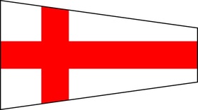 size: 0 / # 8 / code signal pennants - heading & grommets