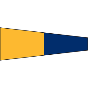 size: 2 / # 5 / code signal pennants - heading & grommets