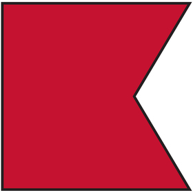 size: 2 / letter: b / code signal - heading & grommets