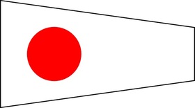 size: 3 / # 1 / code signal pennants - heading & grommets