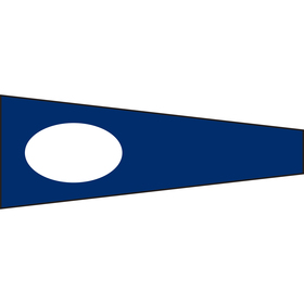 size: 3 / # 2 / code signal pennants - heading & grommets