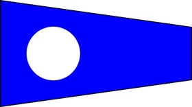 size: 3 / # 2 / code signal pennants - heading & grommets