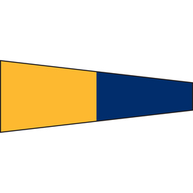 size: 3 / # 5 / code signal pennants - heading & grommets