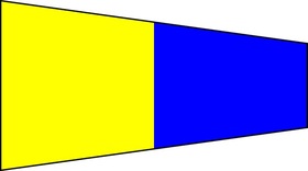size: 3 / # 5 / code signal pennants - heading & grommets
