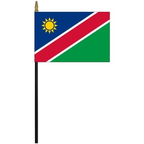 namibia 4" x 6" staff mounted rayon flag