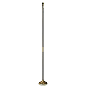 7' oak pole indoor mounting set with spear top