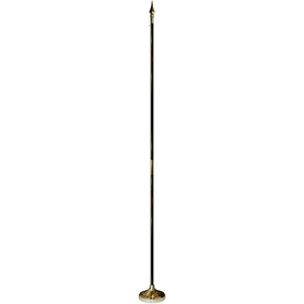 9' oak pole indoor mounting set with spear top