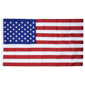 4' x 6' u.s. outdoor nylon flag with heading and grommets (imported)