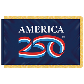 3' X 5' AMERICA 250TH INDOOR NYLON FLAG W/ FRINGE