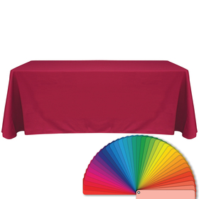 6' Blank Solid Color Polyester Table Cover