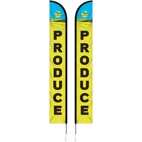 15' Double Sided Portable Half Drop Banner w/ Hardware Set