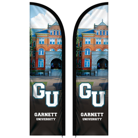 8' Double Sided Custom Portable Half Drop Banners