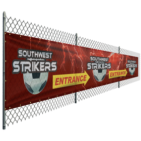 4' x 24' premium polyester mesh banner