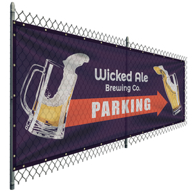5' x 12' premium polyester mesh banner