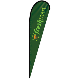 15' Digitally Printed Single Reverse Teardrop Banner