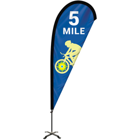 6' Portable Single Reverse Teardrop Kit with Cross Base