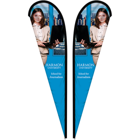 12' Double Sided Custom Portable Teardrop Banners
