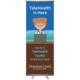 24'' X 63" Custom Retractable Banner Stand