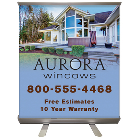 32'' X 36" Custom Retractable Banner Stand