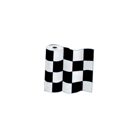 checkered bunting - black/white