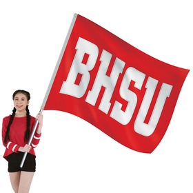 5' x 6' nylon four letter school spirit flag