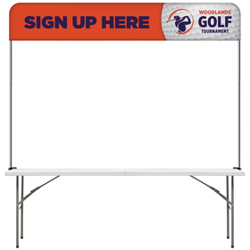 8' table top hardware & small banner kit