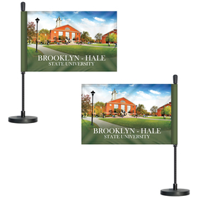 Custom Magnetic Car Flags - Double Sided