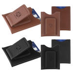 concord leather magnetic money clip card case