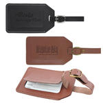 concord leather luggage tag